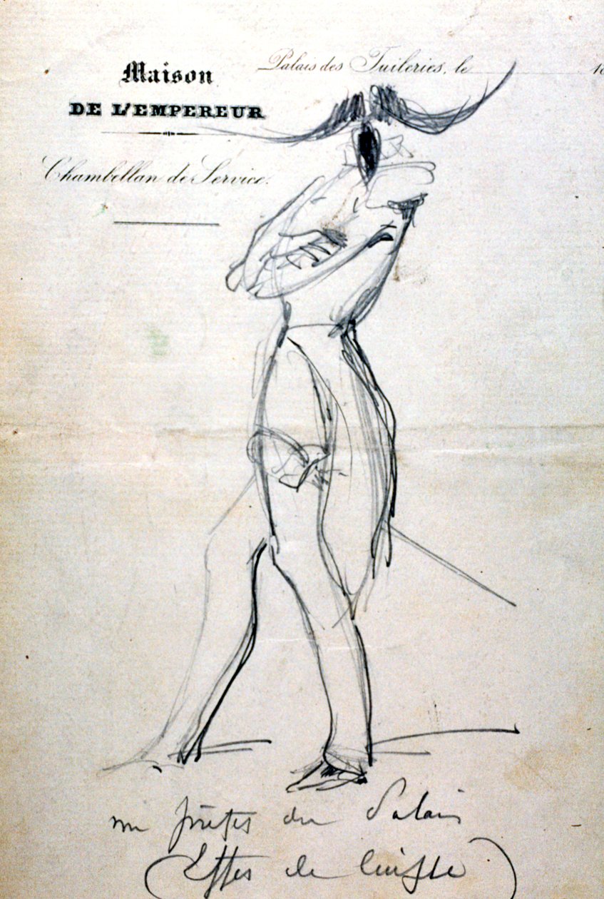 Tanulmány, A császár háza, c 1823-1870 alkotó: Prosper Merimee