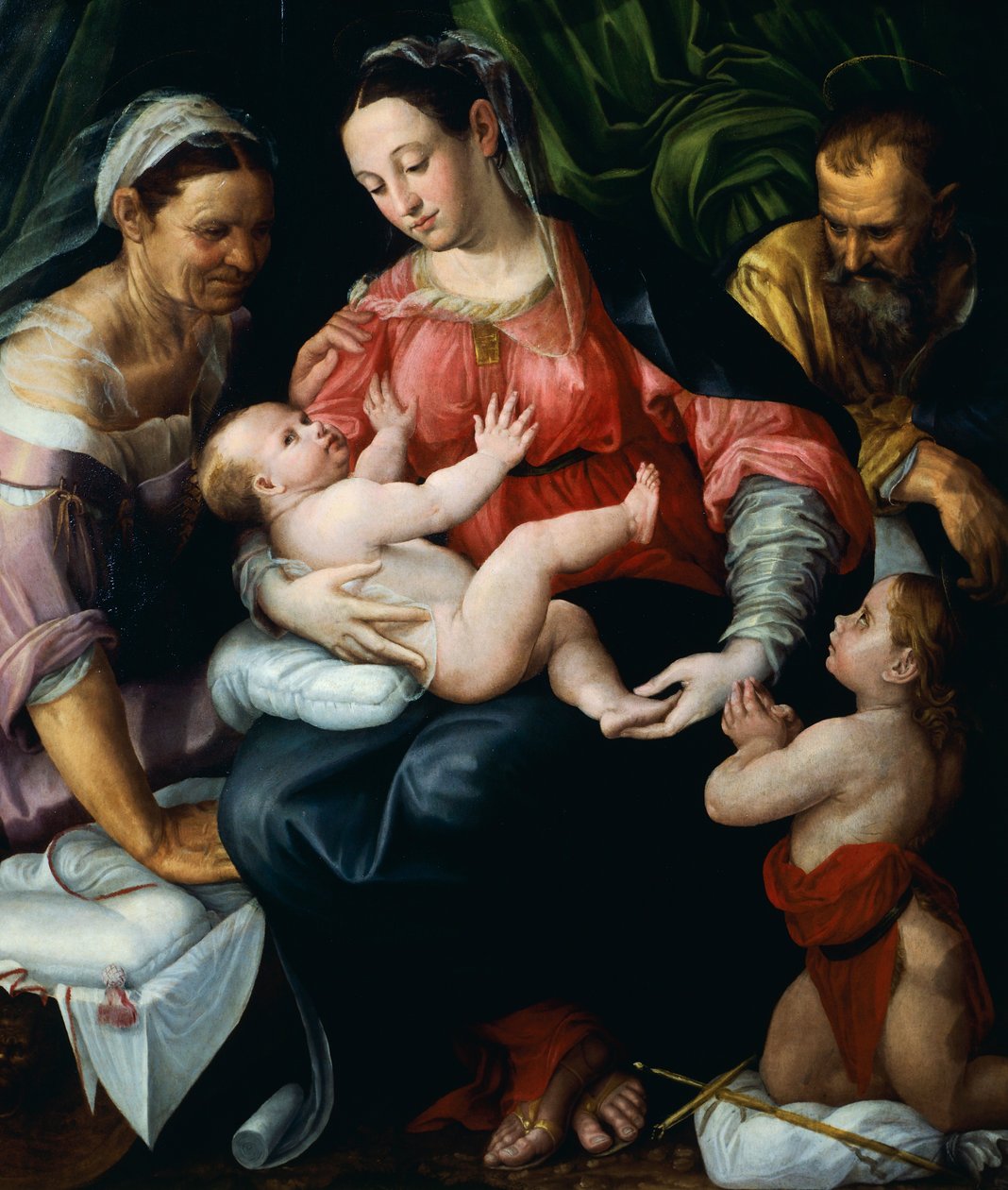 Szent család, Prospero Fontana (1512-1597). alkotó: Prospero Fontana