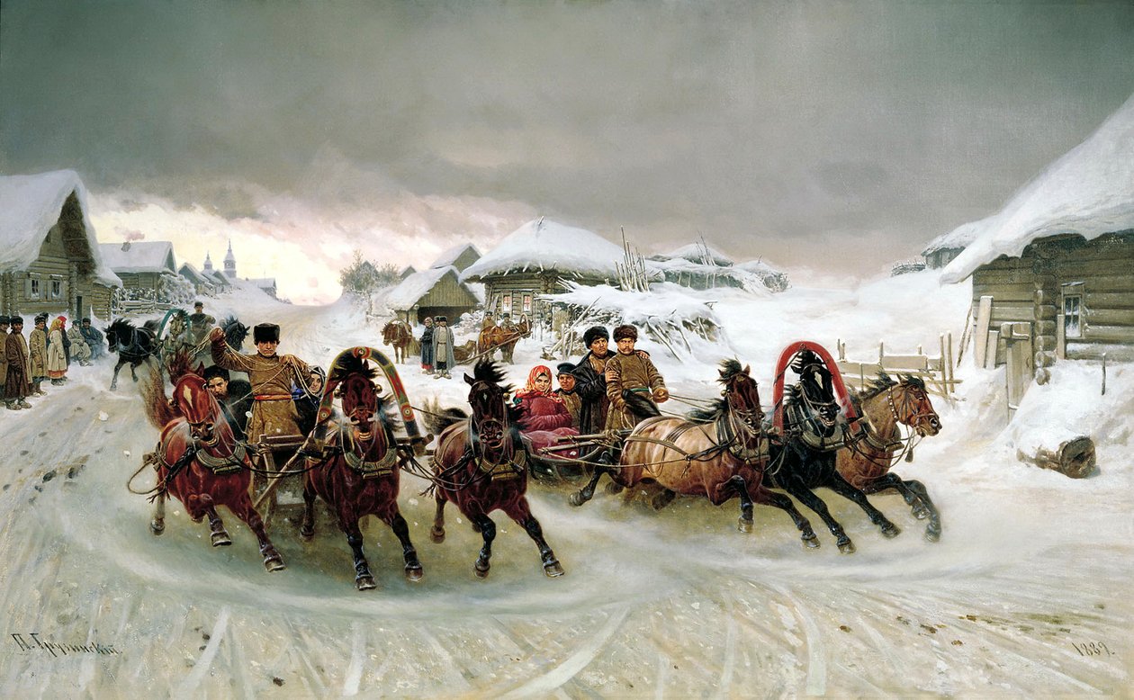 „Húshagyó”, 1889 alkotó: Pyotr Grusinsky