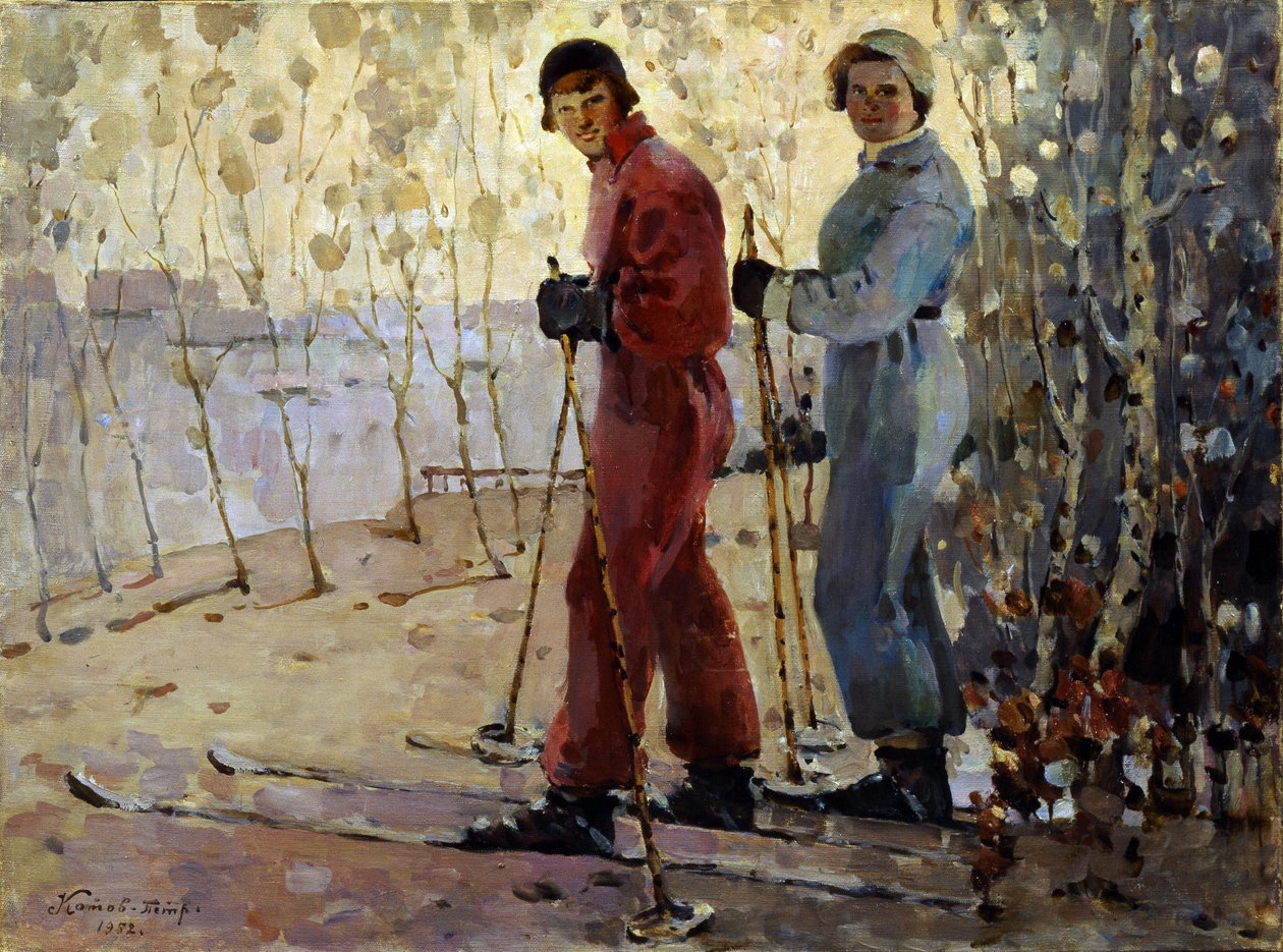 A síelők alkotó: Pyotr Ivanovich Kotov