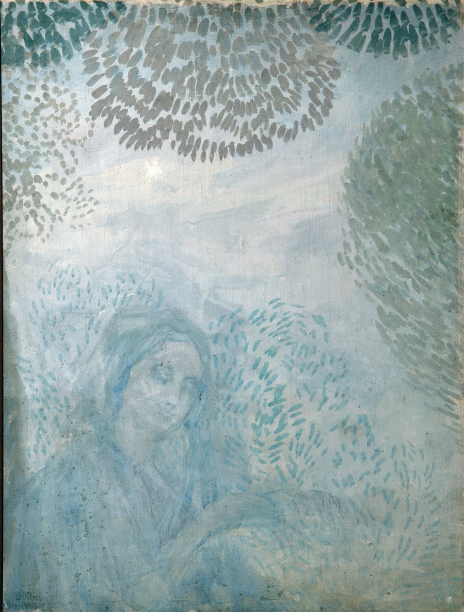Reggeli ima, 1908 alkotó: Pyotr Savvich Utkin