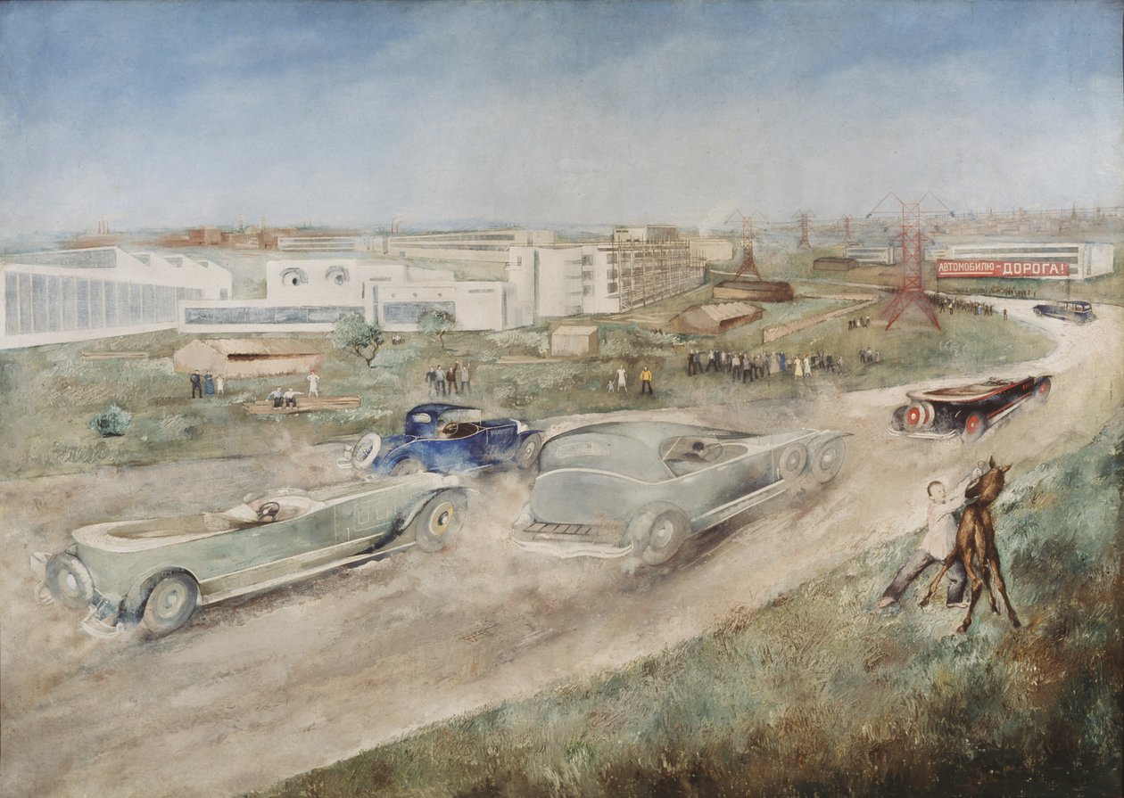Autóverseny, 1930 alkotó: Pyotr Vladimirovich Williams