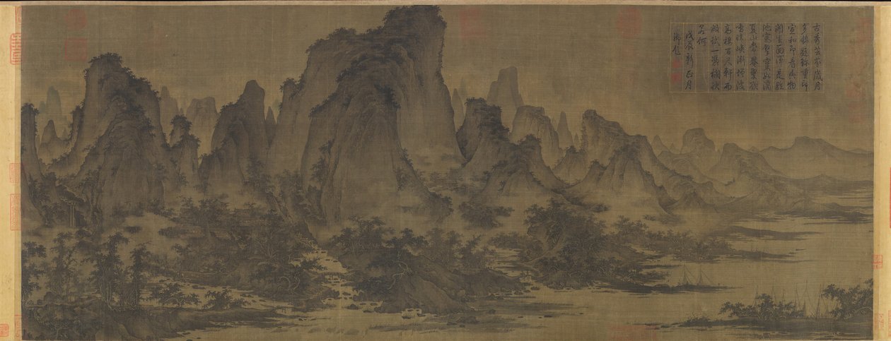 Nyári hegyek, kb. 1050. alkotó: Qu Ding