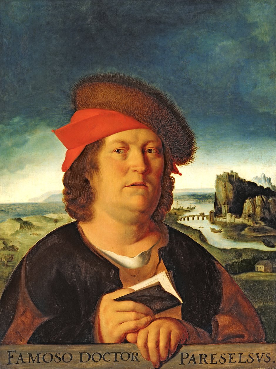 Feltehetően Paracelsus (1493-1541) portréja. alkotó: Quentin Massys or Metsys