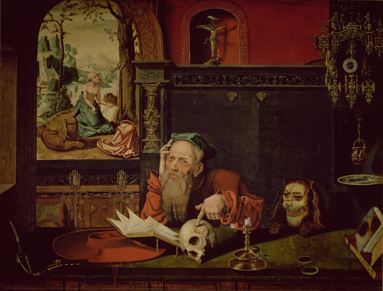 Szent Jeromos elmélkedése alkotó: Quentin Massys or Metsys
