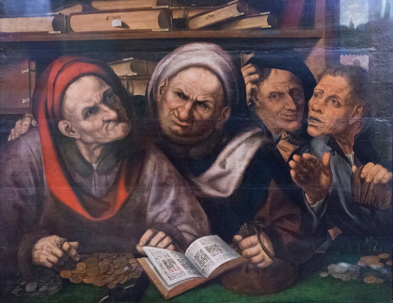 A pénzkölcsönzők alkotó: Quentin Massys or Metsys