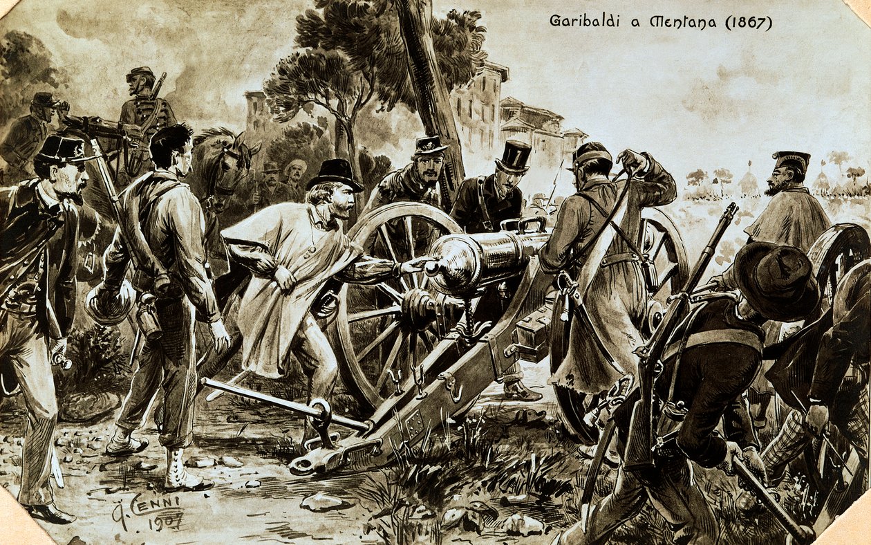 Garibaldi Mentanában alkotó: Quinto Cenni