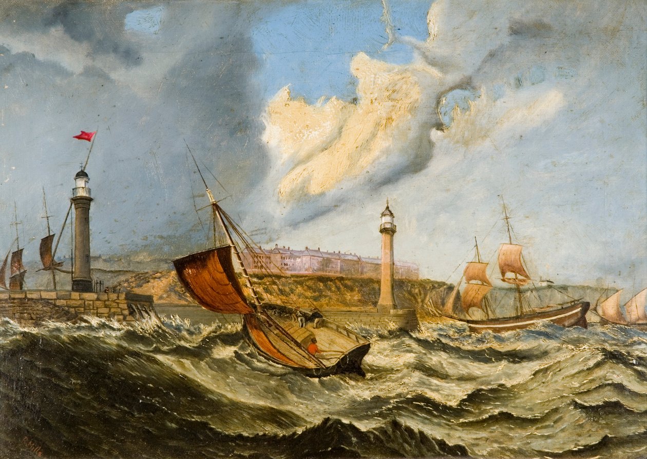 Sunderland mellett, 1871 alkotó: R. Mills