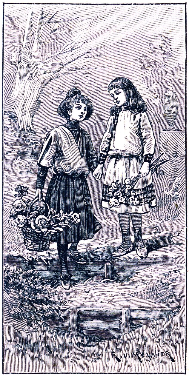 Két barát kézen fogva alkotó: R.V. Meunier