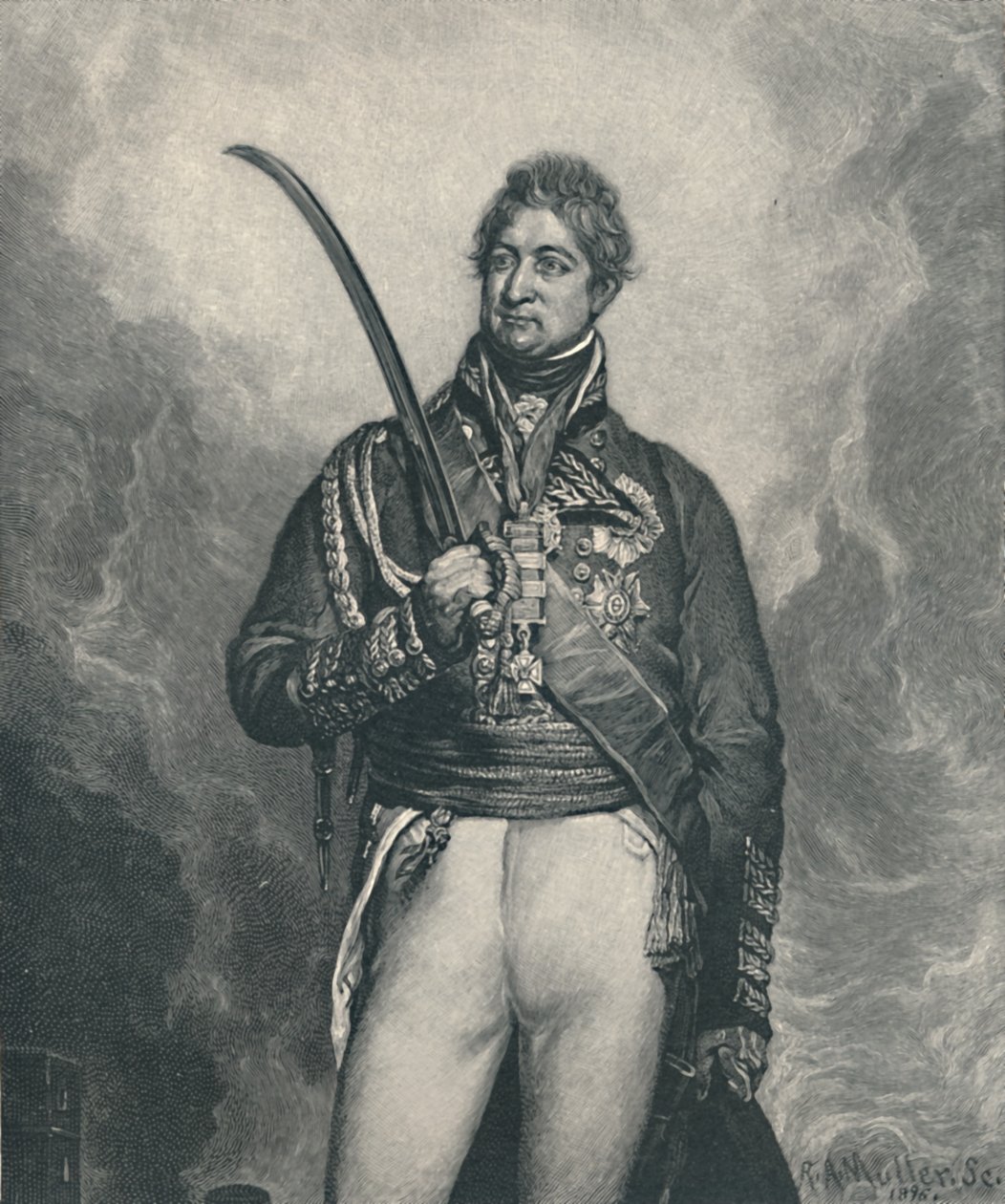 Sir Thomas Picton, 1810, 1896 alkotó: R. A. Muller