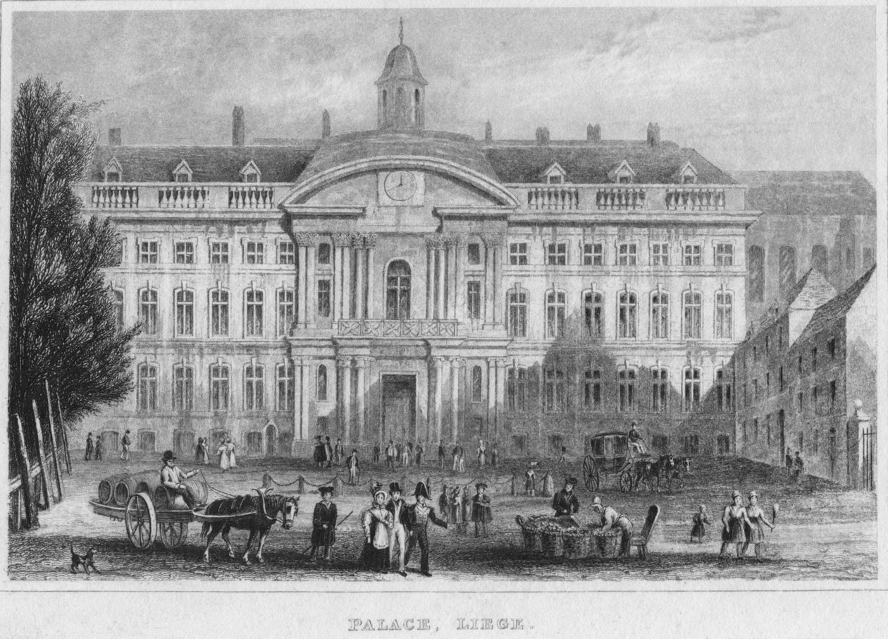 Palota, Liege, 1850 alkotó: R. Brice