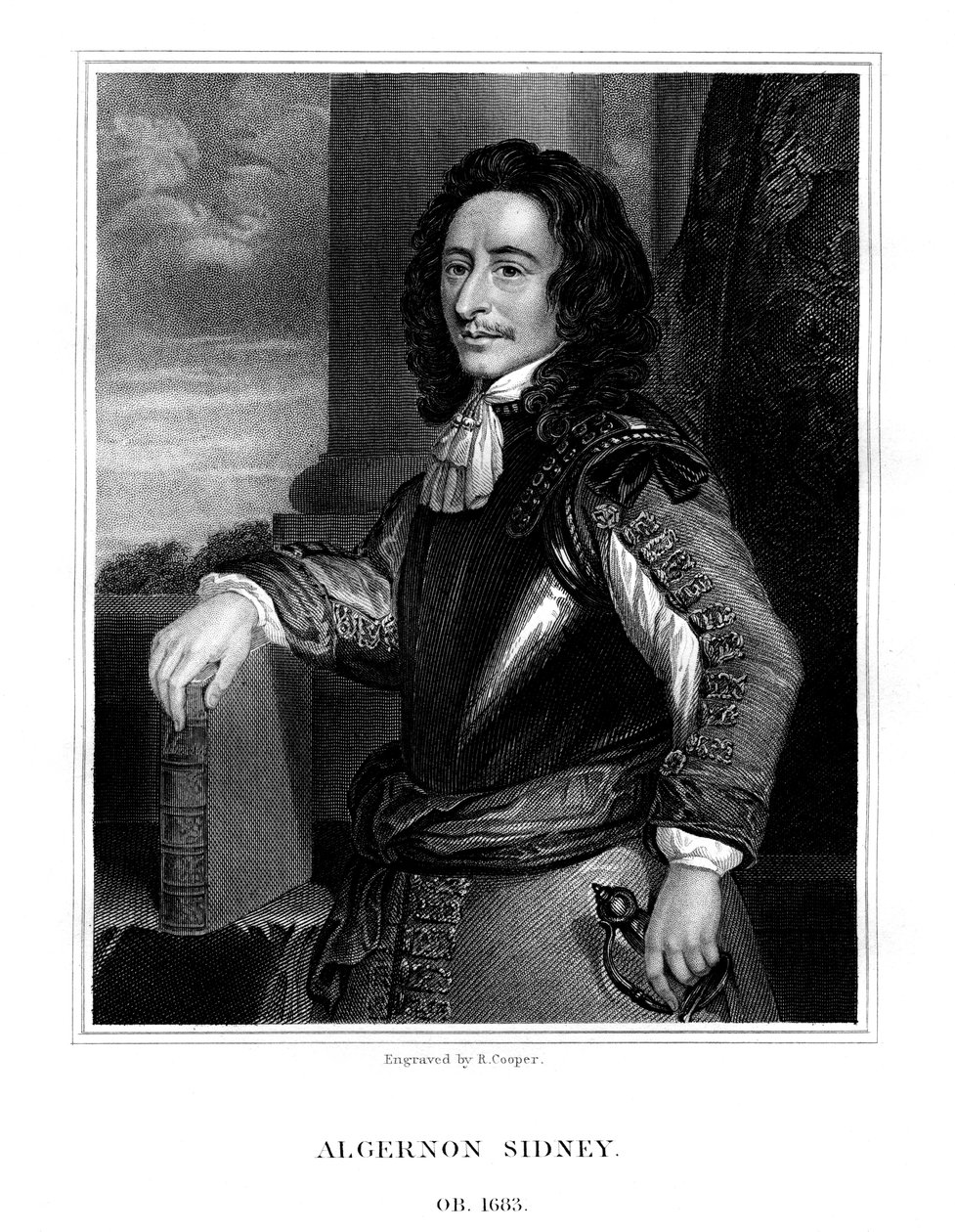 Algernon Sydney angol politikus, 1824. alkotó: R. Cooper