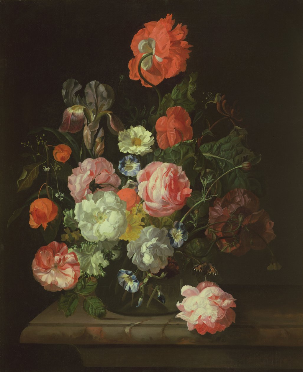 Virág üvegvázában alkotó: Rachel Ruysch