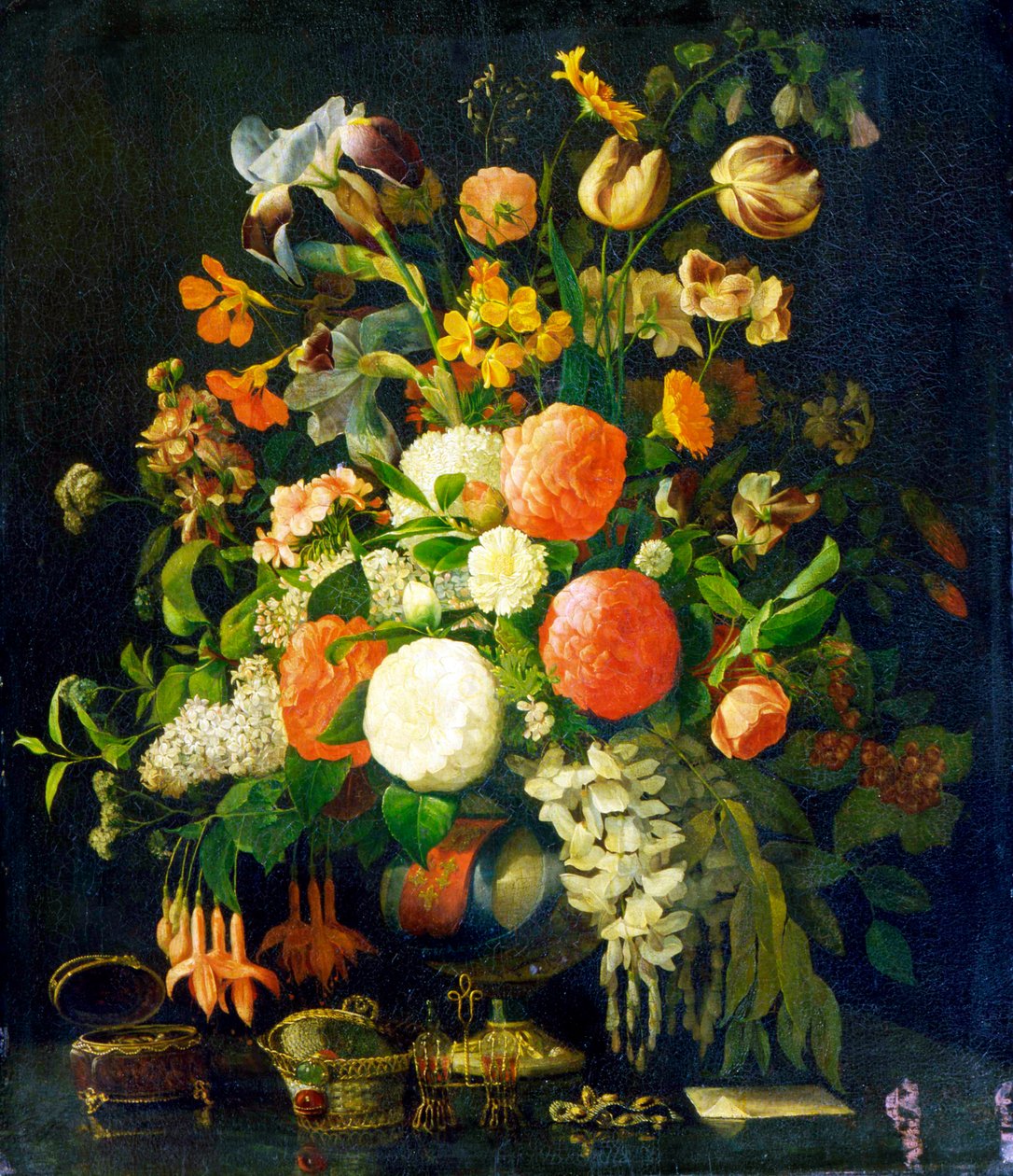 Virágok, 18. század alkotó: Rachel Ruysch