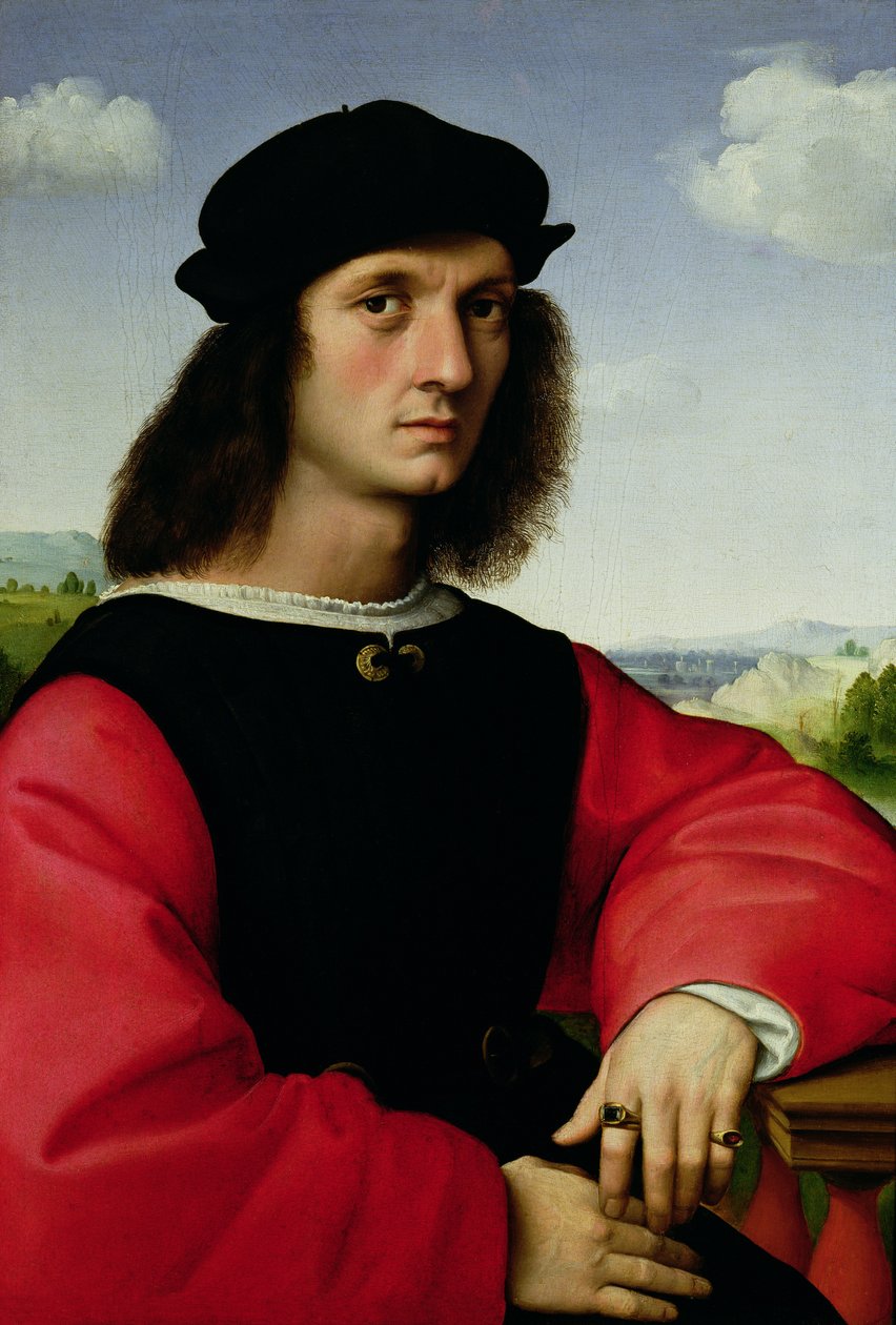 Agnolo Doni portréja, 1505-2006 körül alkotó: Raffaello Sanzio Raphael