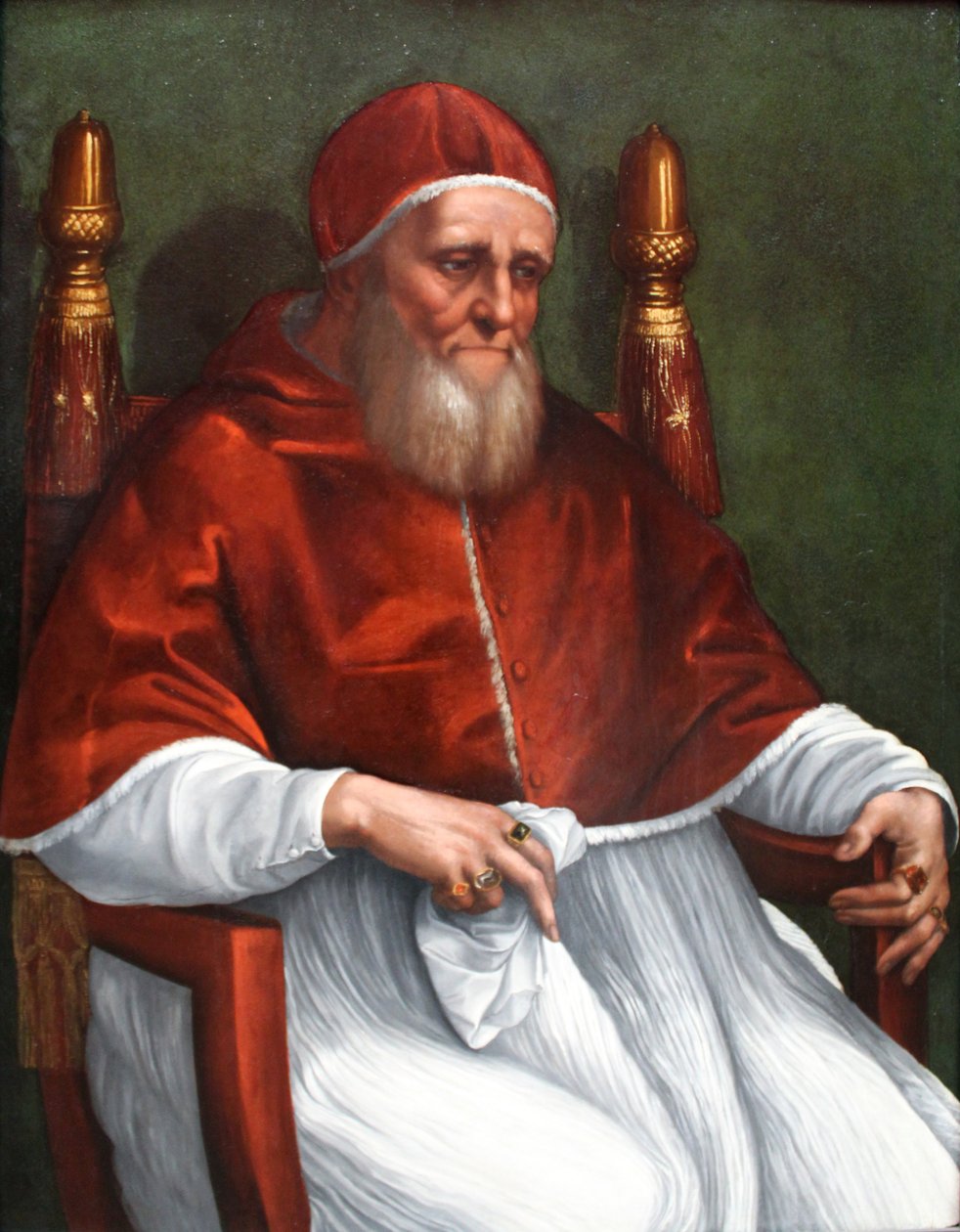 Julius pápa arcképe II alkotó: Raffaello Sanzio Raphael