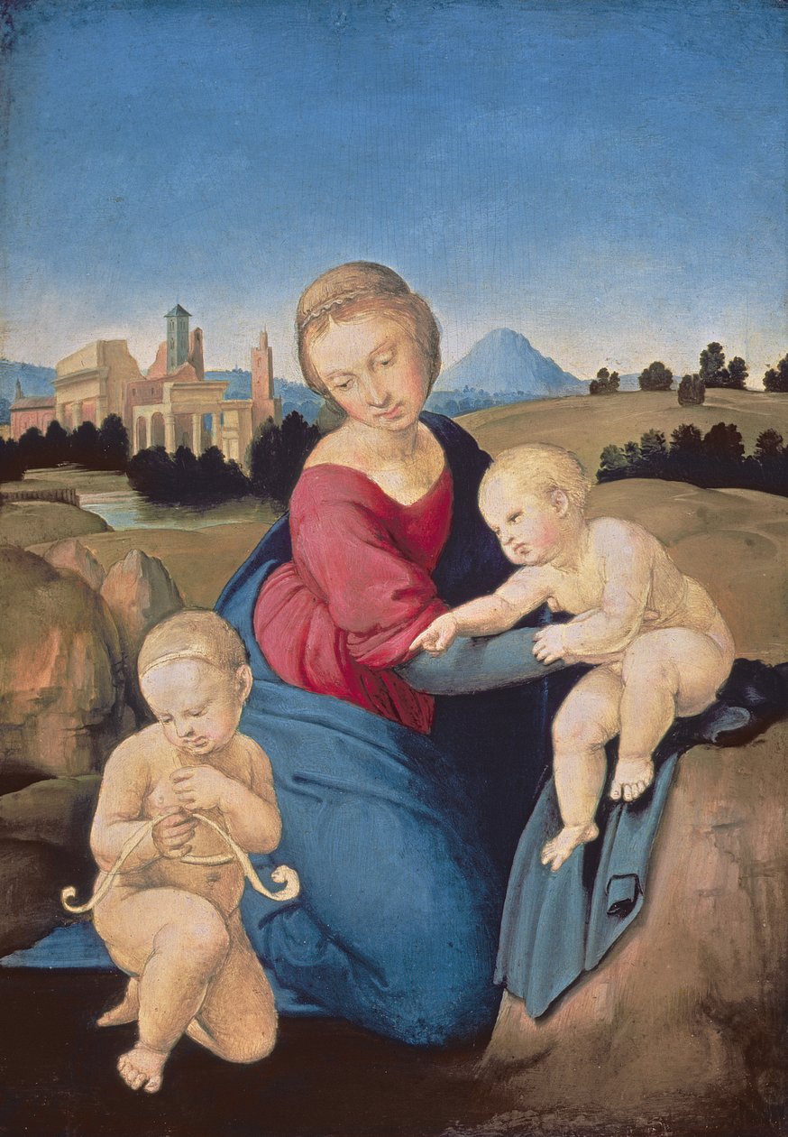 Az Esterházy Madonna, 1507-2008 körül (tempera és olaj nyárfa panelen) alkotó: Raffaello Sanzio Raphael