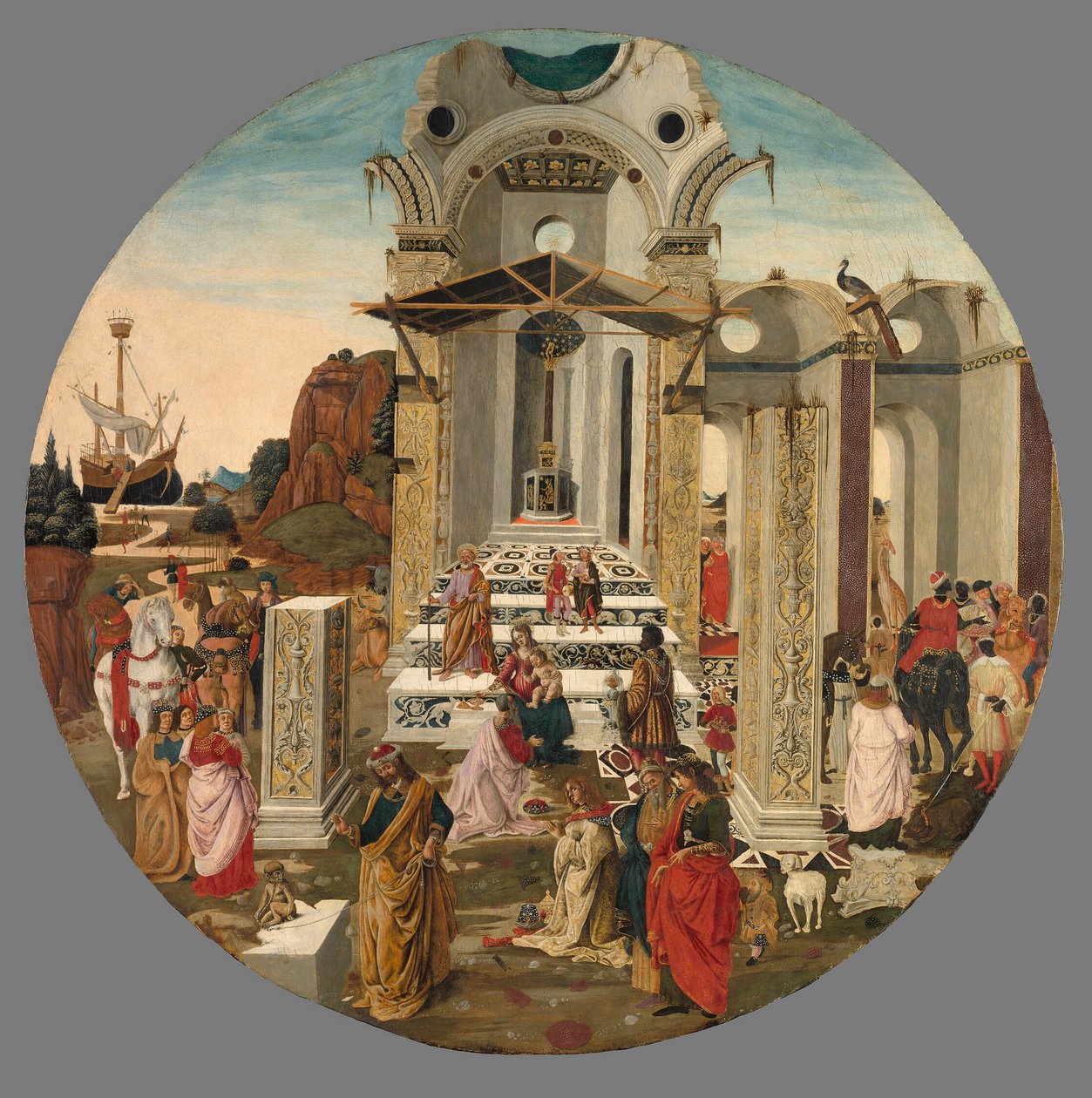 A bölcsek imádása alkotó: Raffaello Botticini