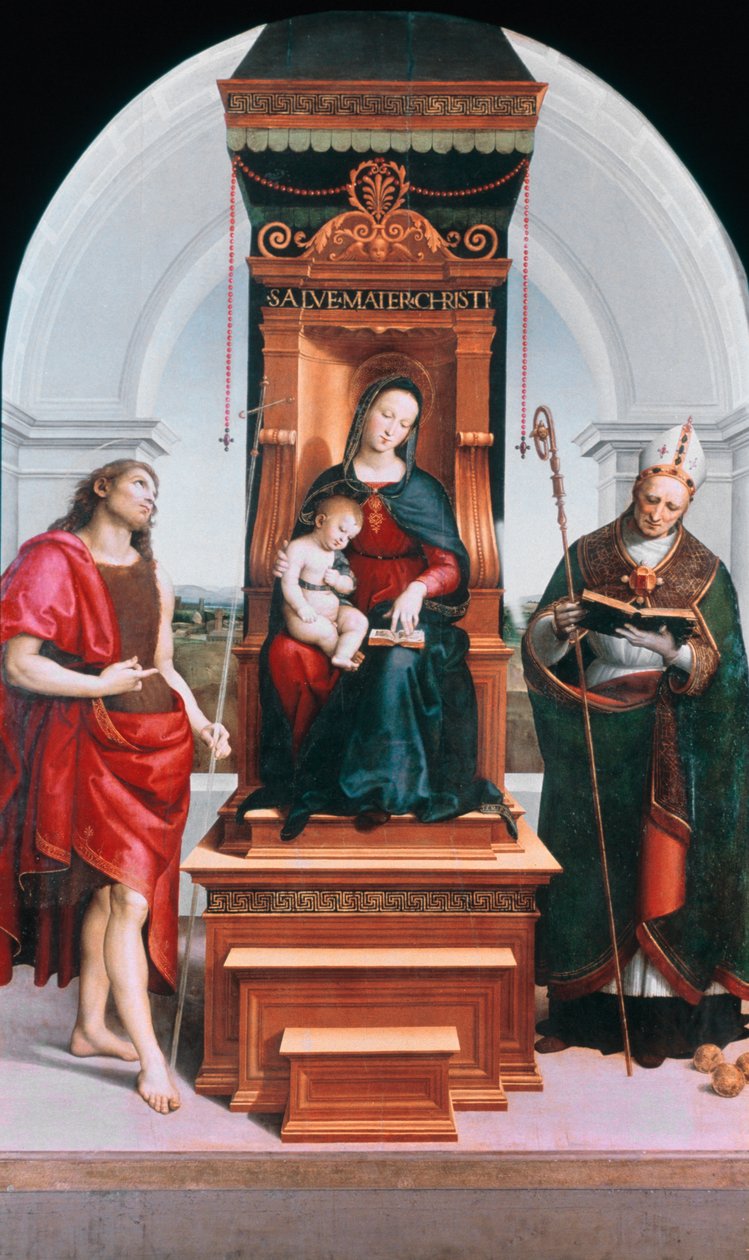 Az Ansidei Madonna, 1505 alkotó: Raffaello Sanzio Raphael