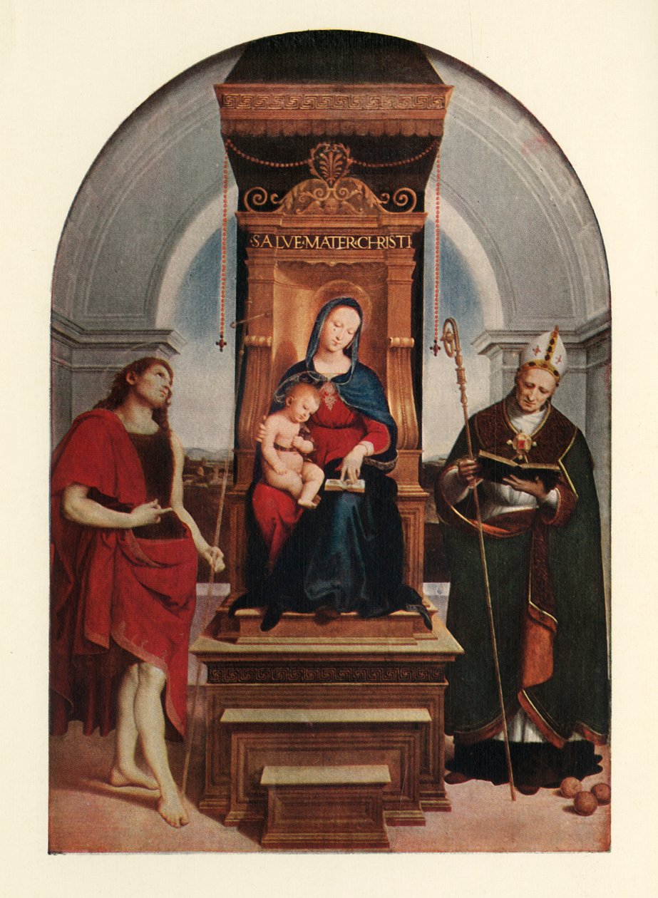 Az Ansidei Madonna, 1505, c1912 alkotó: Raffaello Sanzio Raphael
