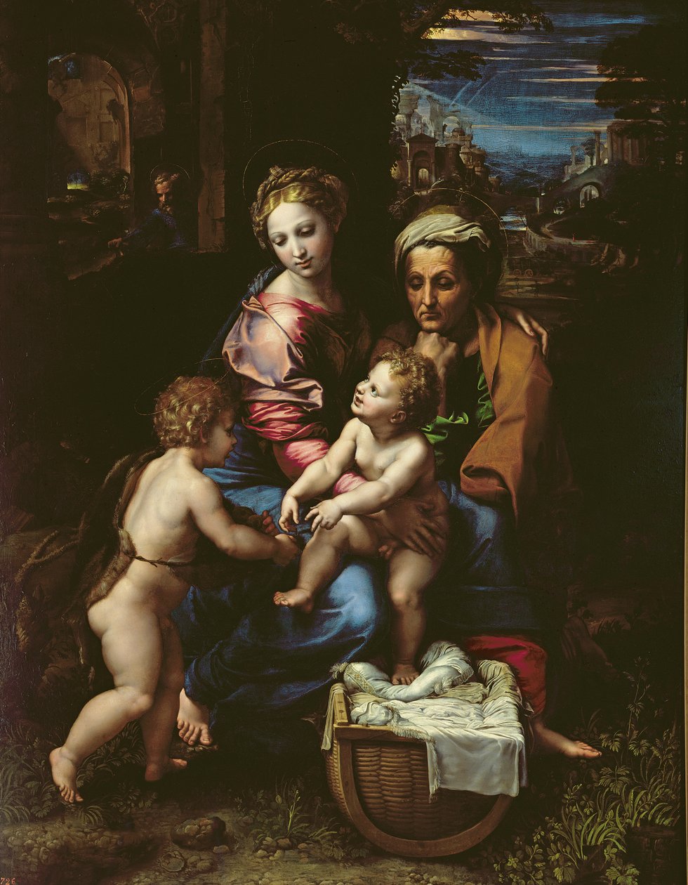 A Szent Család (La Perla) 1518 körül alkotó: Raffaello Sanzio Raphael