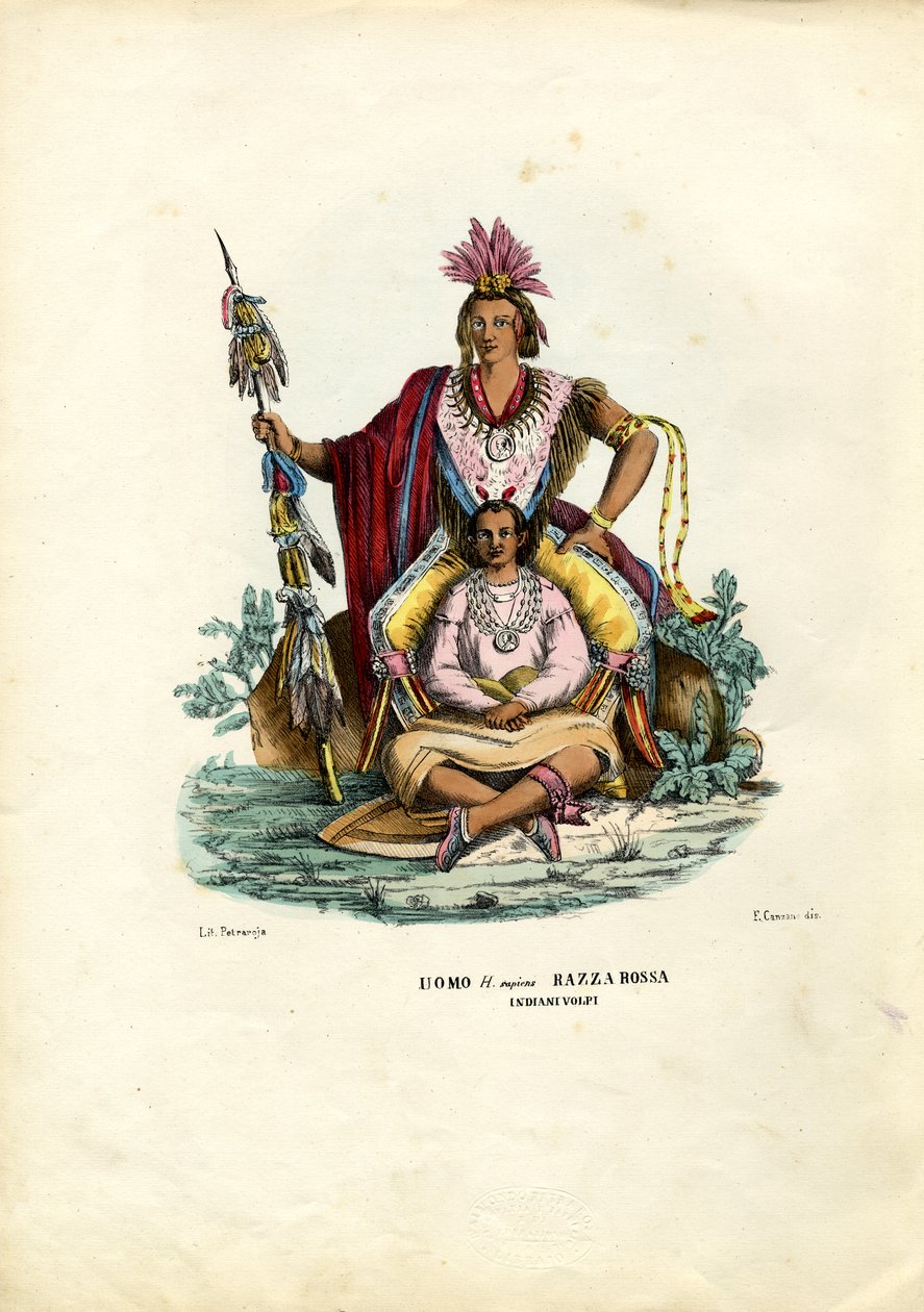 indiánok, 1863-79 alkotó: Raimundo Petraroja