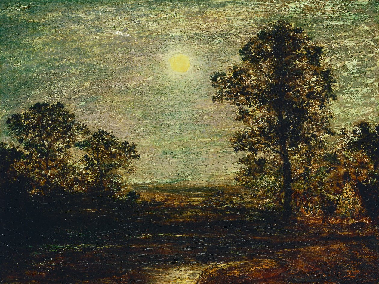 Névtelen (Holdvilágos táj) alkotó: Ralph Albert Blakelock