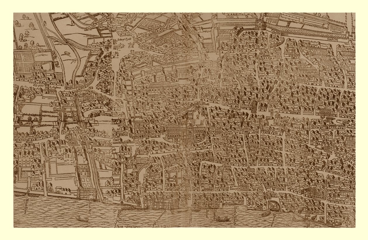 London City, 1560-1620, 1886 alkotó: Ralph Agas