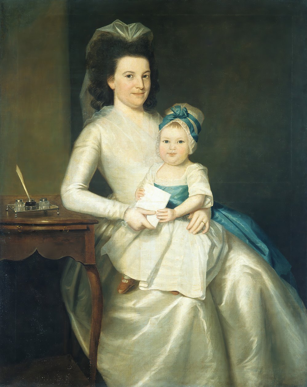 Lady Williams és gyermeke, 1783. alkotó: Ralph Earl
