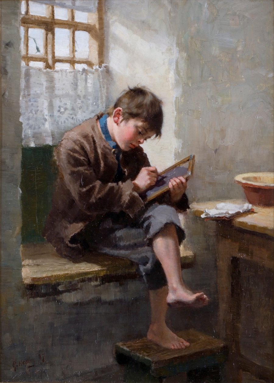 Otthoni leckék, 1887 alkotó: Ralph Hedley