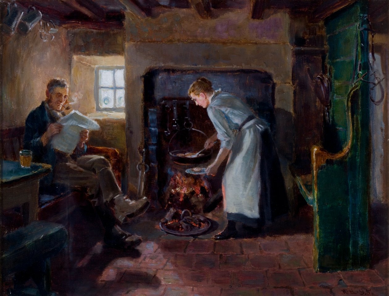 Étkezés ideje, 1895 alkotó: Ralph Hedley