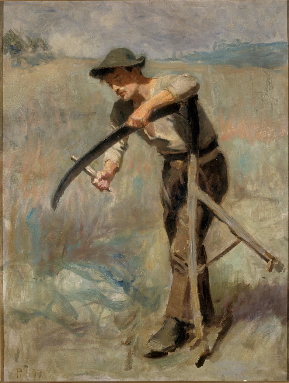 A kasza élezése, 1897 alkotó: Ralph Hedley
