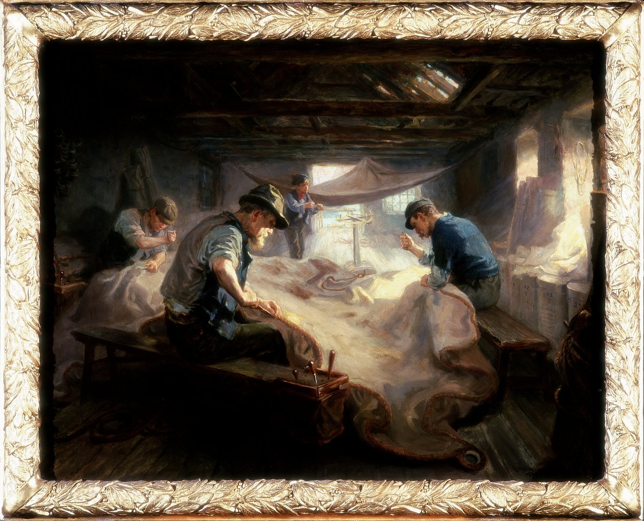 The Sail Loft, 1908 alkotó: Ralph Hedley