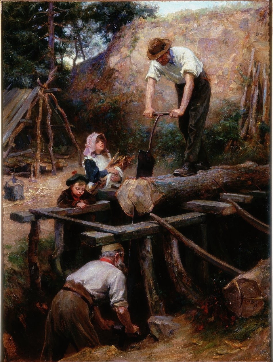 Woodsawyers, 1896 alkotó: Ralph Hedley