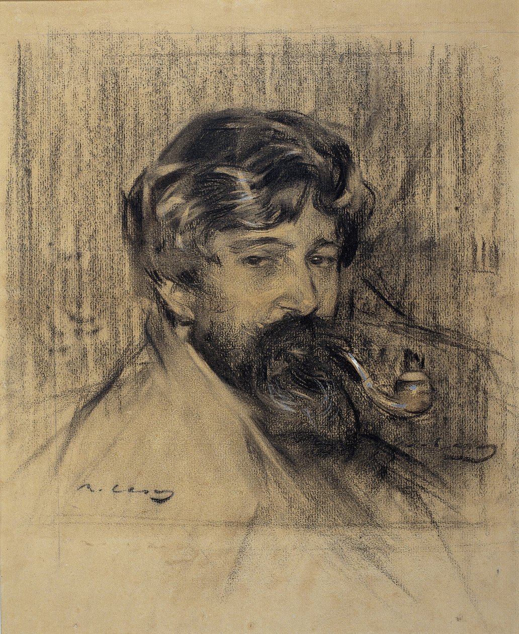 Santiago Rusiñol portréja alkotó: Ramón Casas