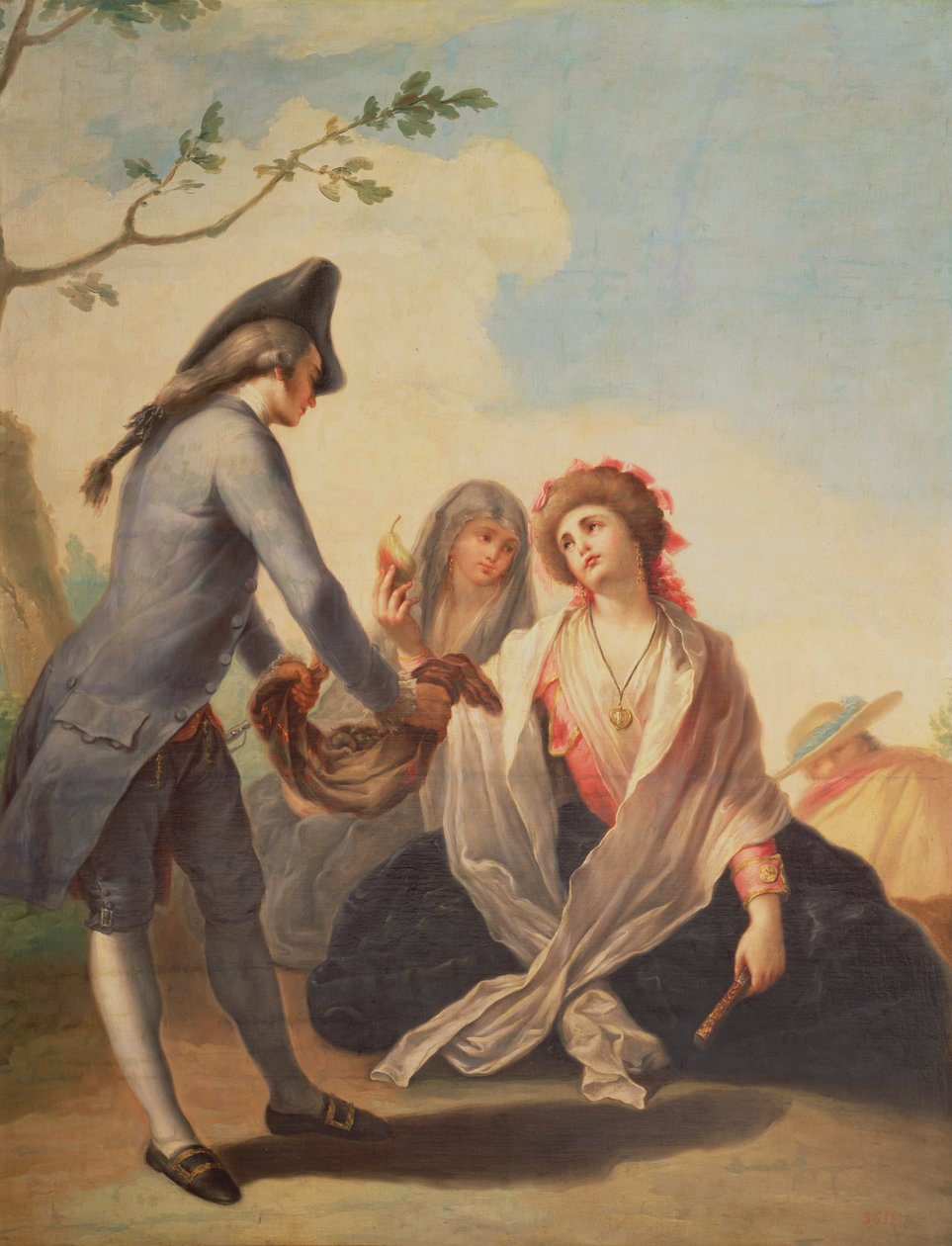 Vidéki ajándék. 1778 körül alkotó: Ramon Bayeu y Subias