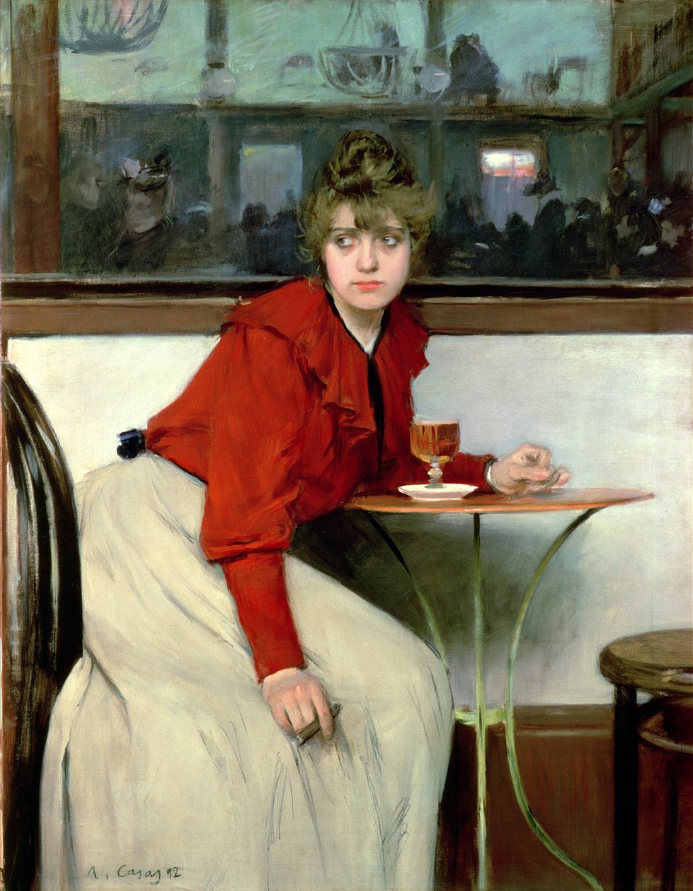 Chica a bárban alkotó: Ramon Casas i Carbo