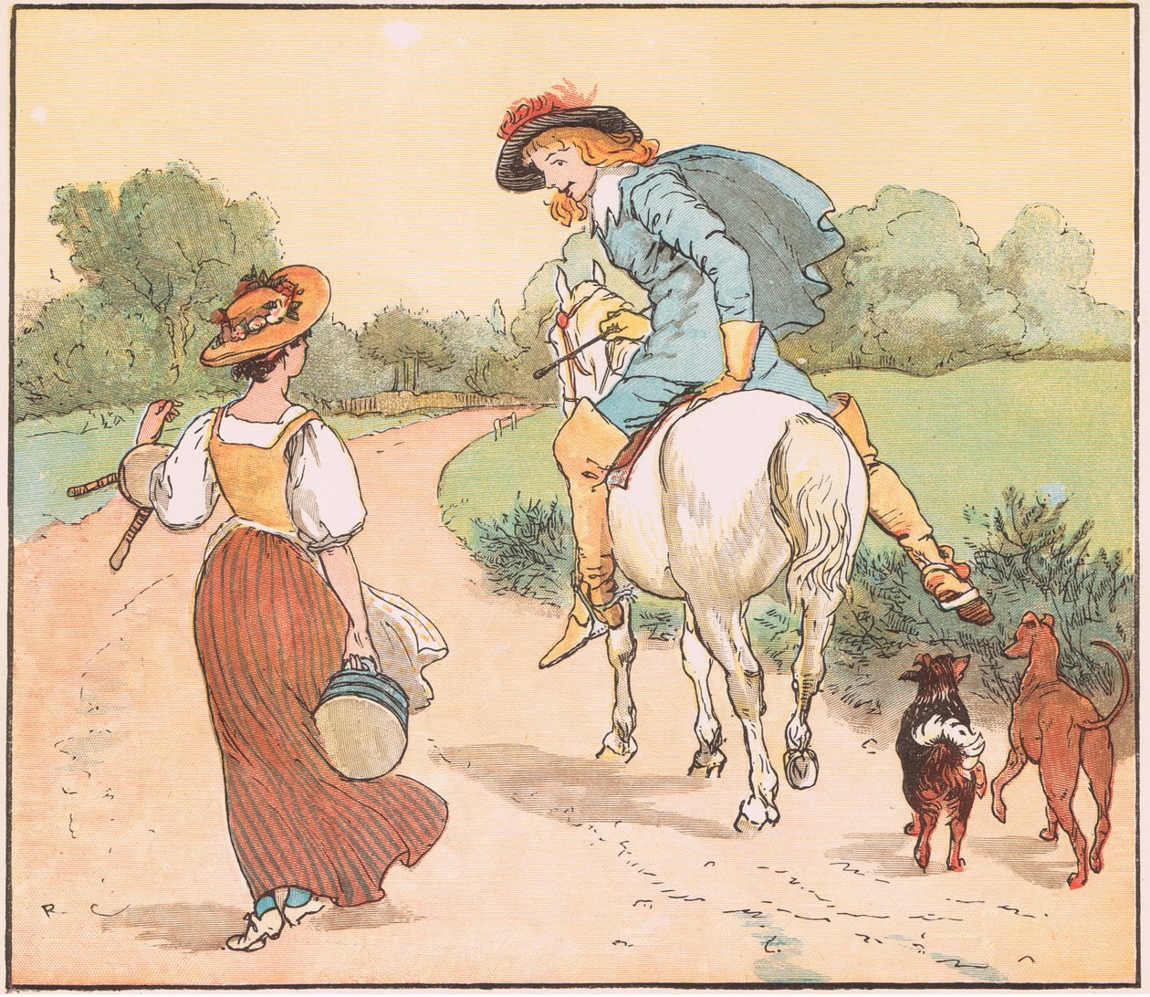 Veled menjek, szép leányom. alkotó: Randolph Caldecott