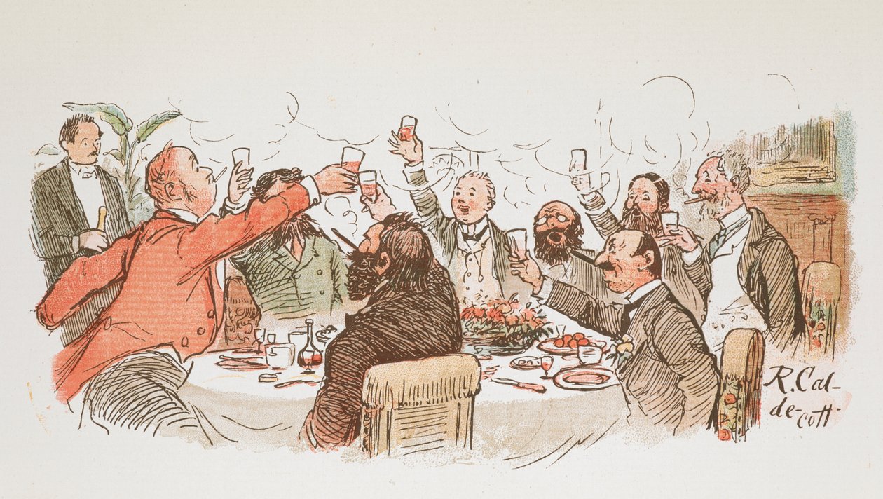 Egy pirítóst. alkotó: Randolph Caldecott