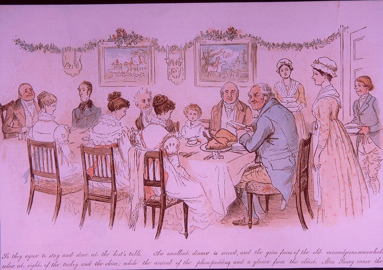 karácsonyi vacsora alkotó: Randolph Caldecott