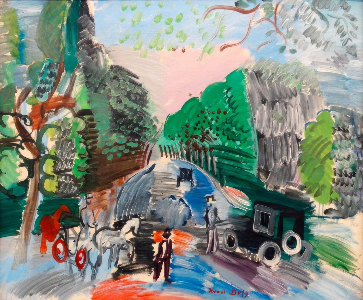 Bois de Boulogne-ban alkotó: Raoul Dufy