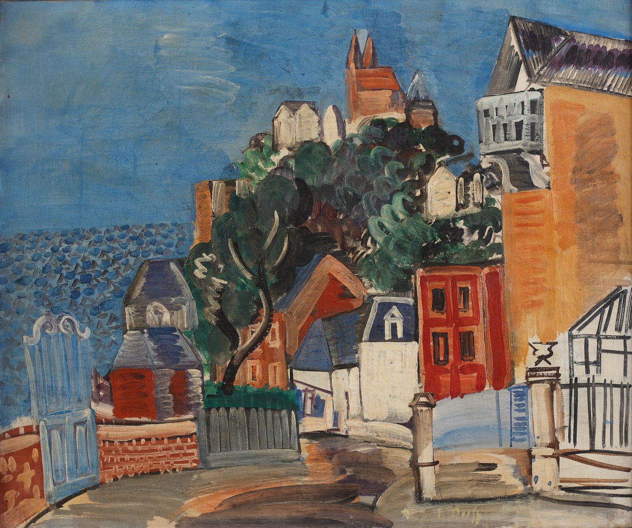 Côte Basse, 1924 körüli (olaj, vászon) alkotó: Raoul Dufy