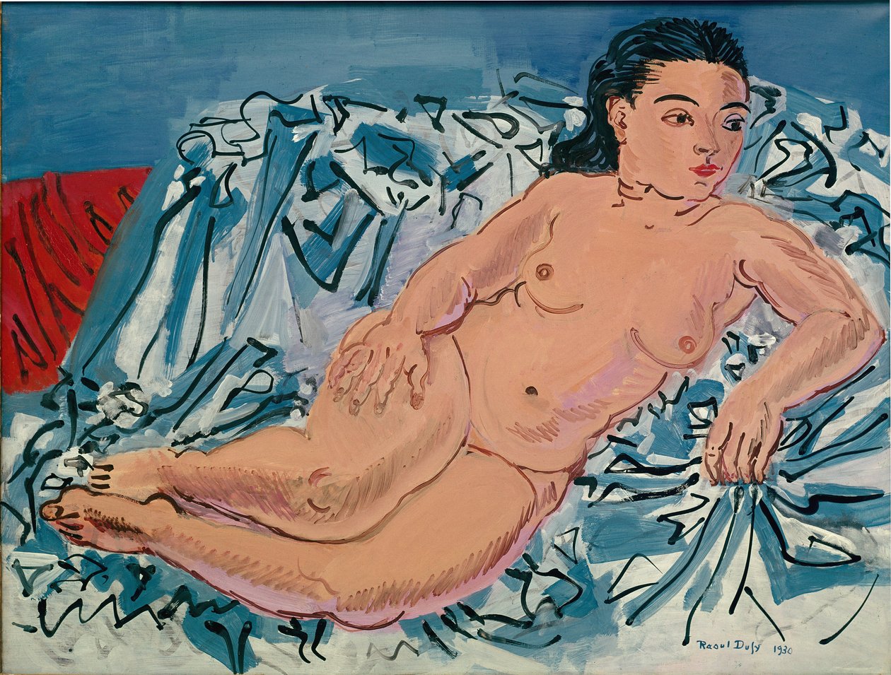 Meztelen nő (olaj, vászon) alkotó: Raoul Dufy
