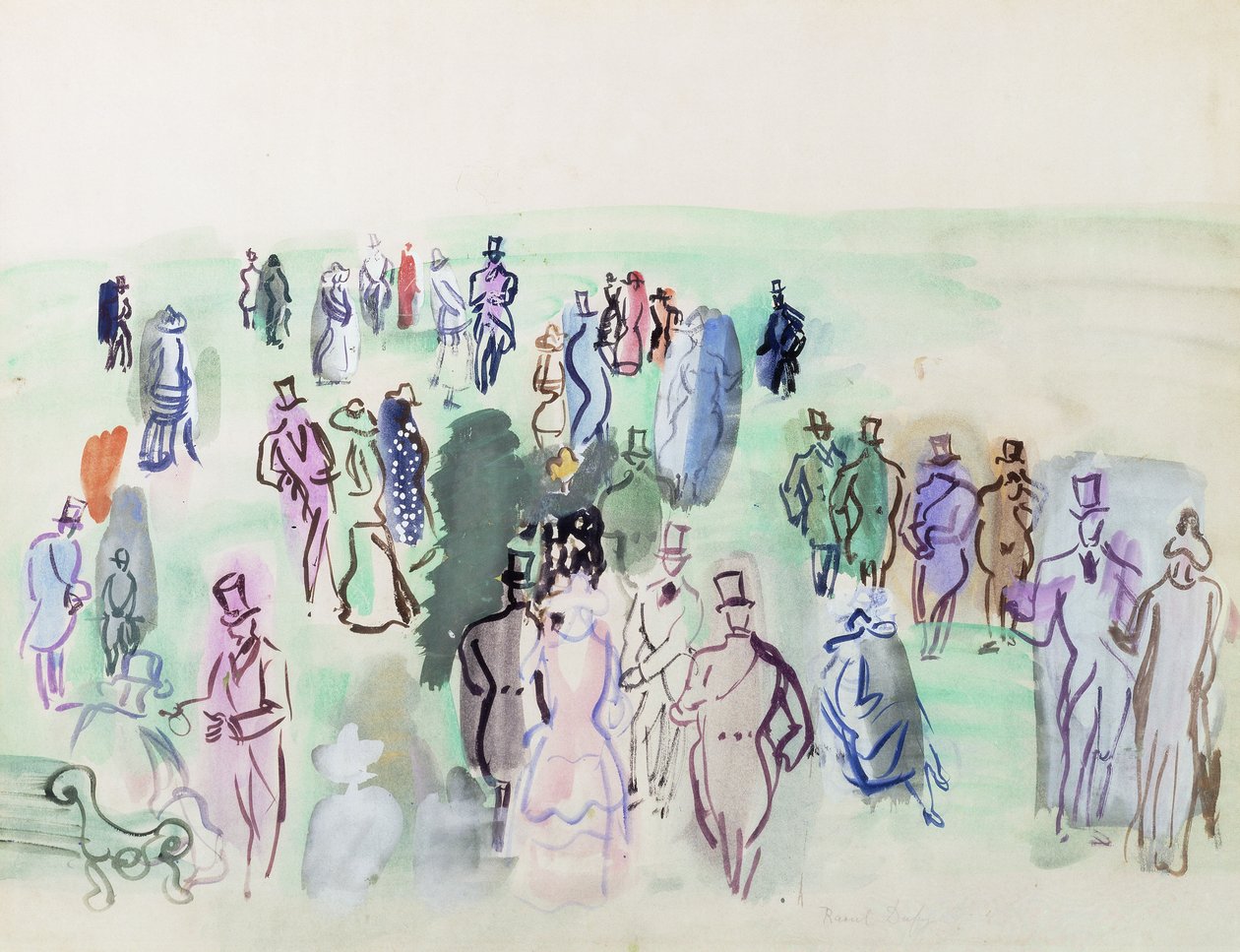 A gyepen; Sur la Pelouse alkotó: Raoul Dufy
