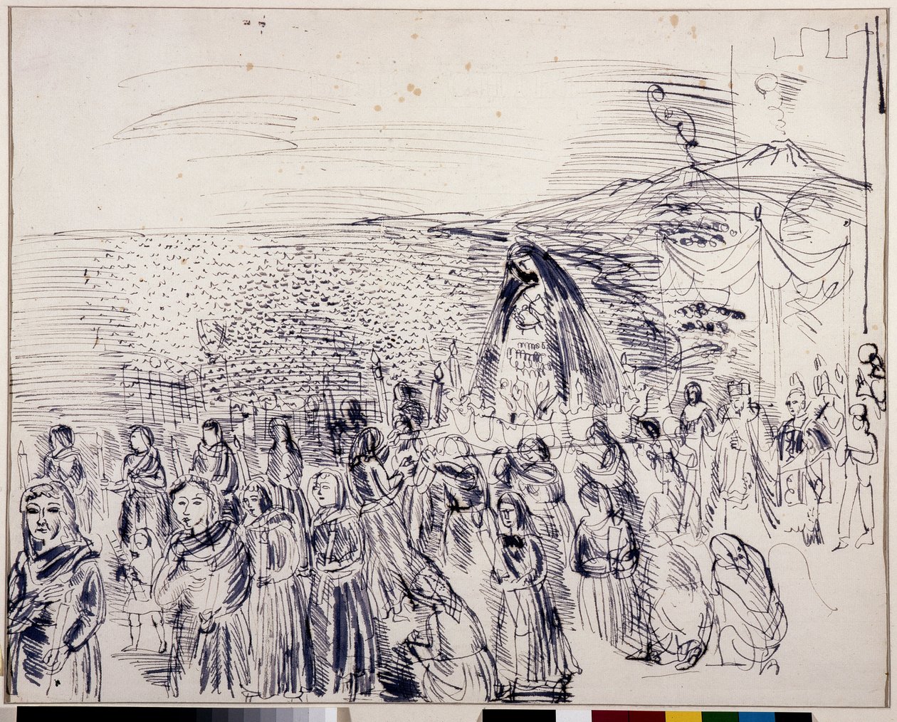 Felvonulás a Nápolyban alkotó: Raoul Dufy