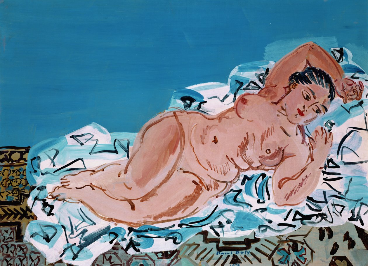 Fekvő akt alkotó: Raoul Dufy