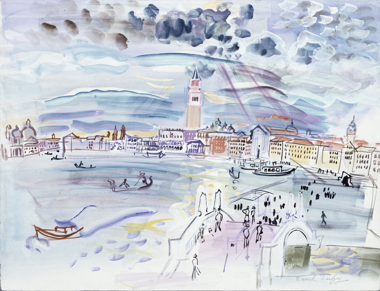 Riva degli Schiavoni, Velence alkotó: Raoul Dufy