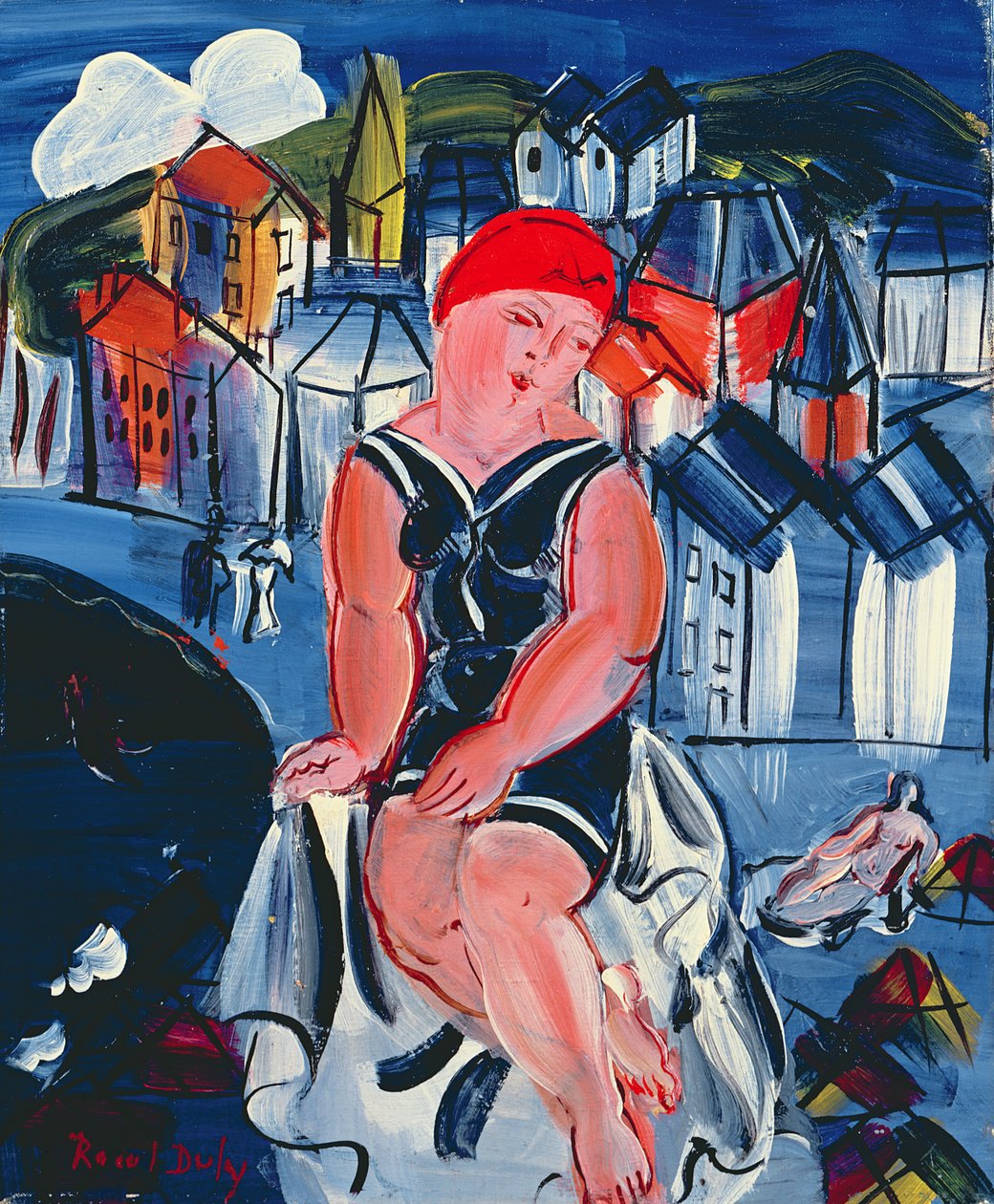 Kis fürdő a Sainte Adresse-ban alkotó: Raoul Dufy