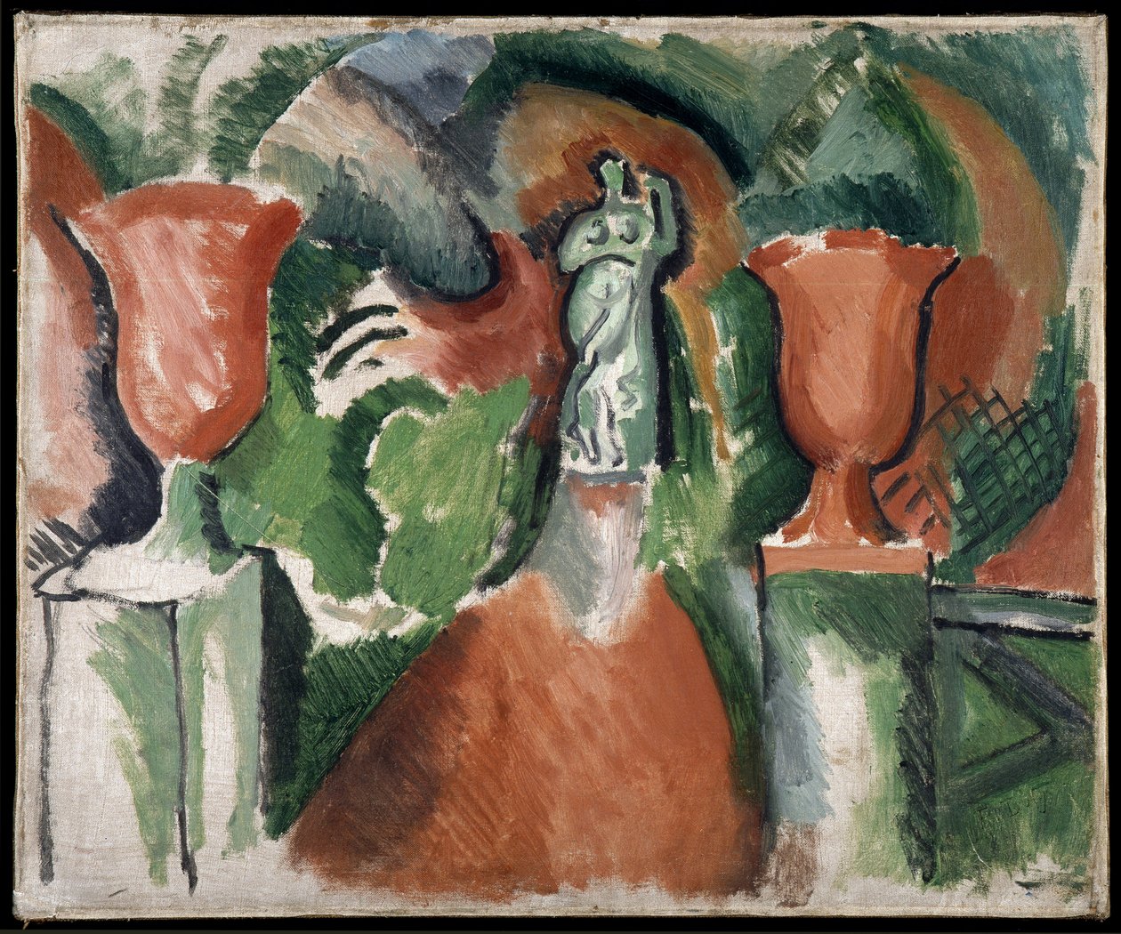 Szobor két piros vázával alkotó: Raoul Dufy