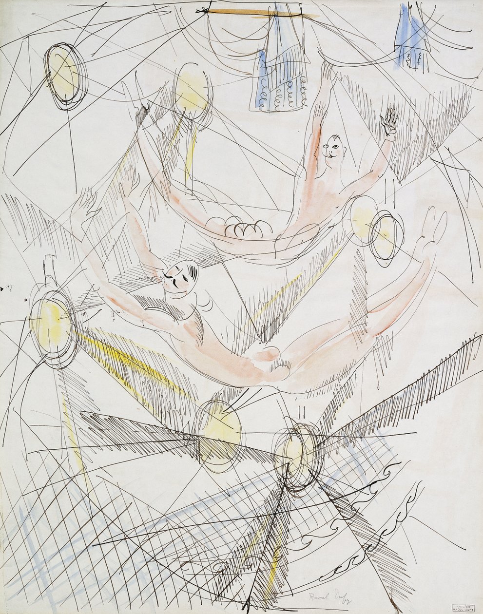 A trapéz; Les Trapezistes alkotó: Raoul Dufy
